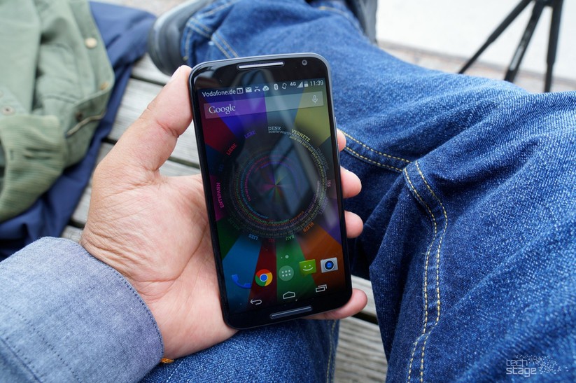 Liegt gut und sicher in der Hand, das Moto X.