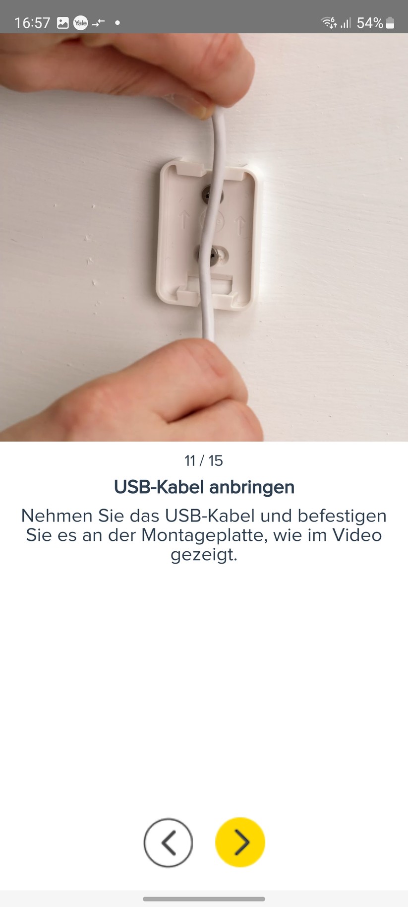 Yale Smart Indoor Camera: Einrichtung