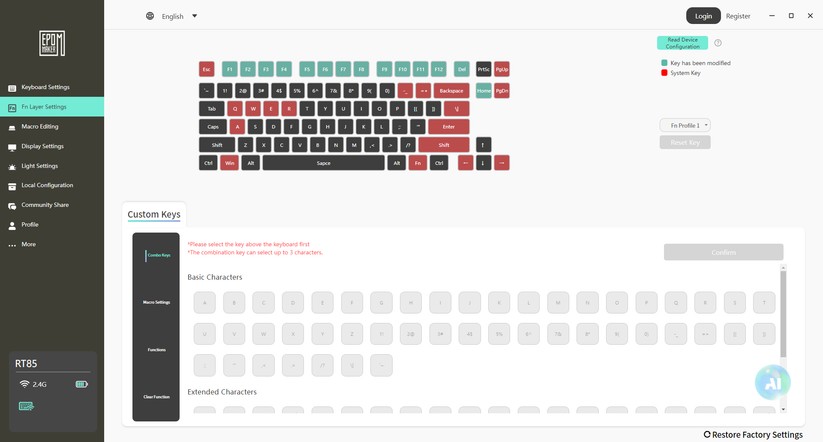 Epomaker RT85 - Bilder App 