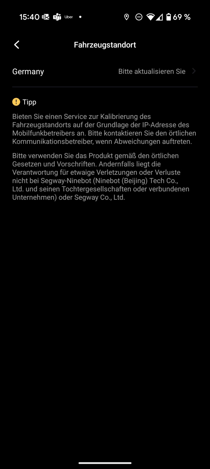 Segway Ninebot E3 Pro Screenshot