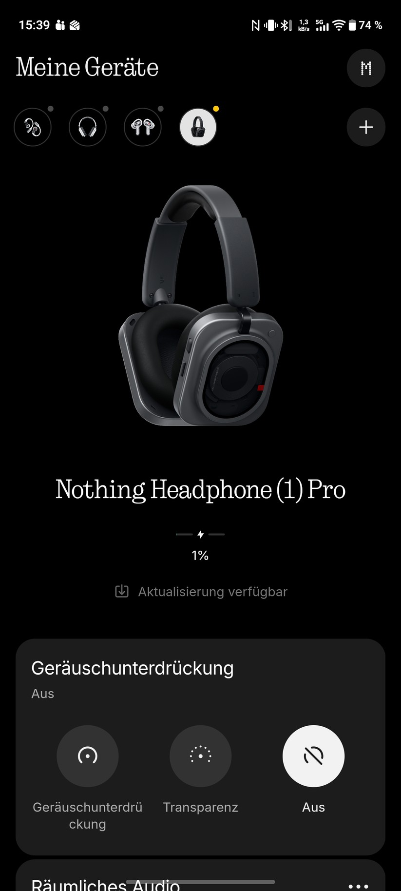 Nothing Headphone 1 Pro Screenshot