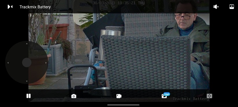 Reolink Trackmix Akku: App-Oberfläche und Beispiel-Bilder