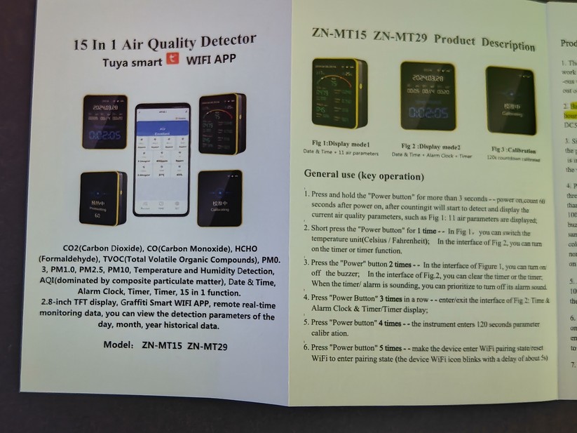 Raumluftsensor Air Quality Detector MT29 im Test