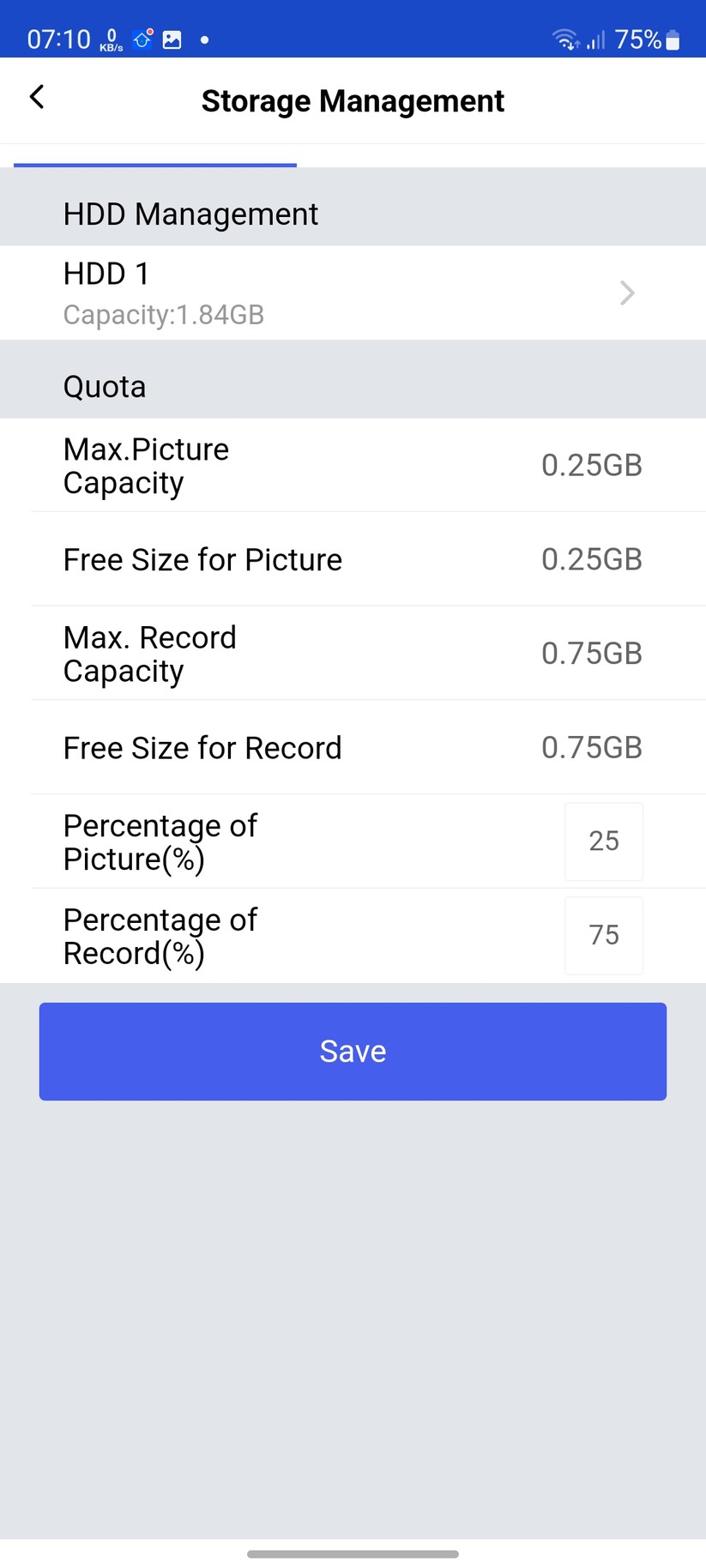 Annke NCD800 (I91BI): Einstellungsmöglichkeiten in der App Annke Vision