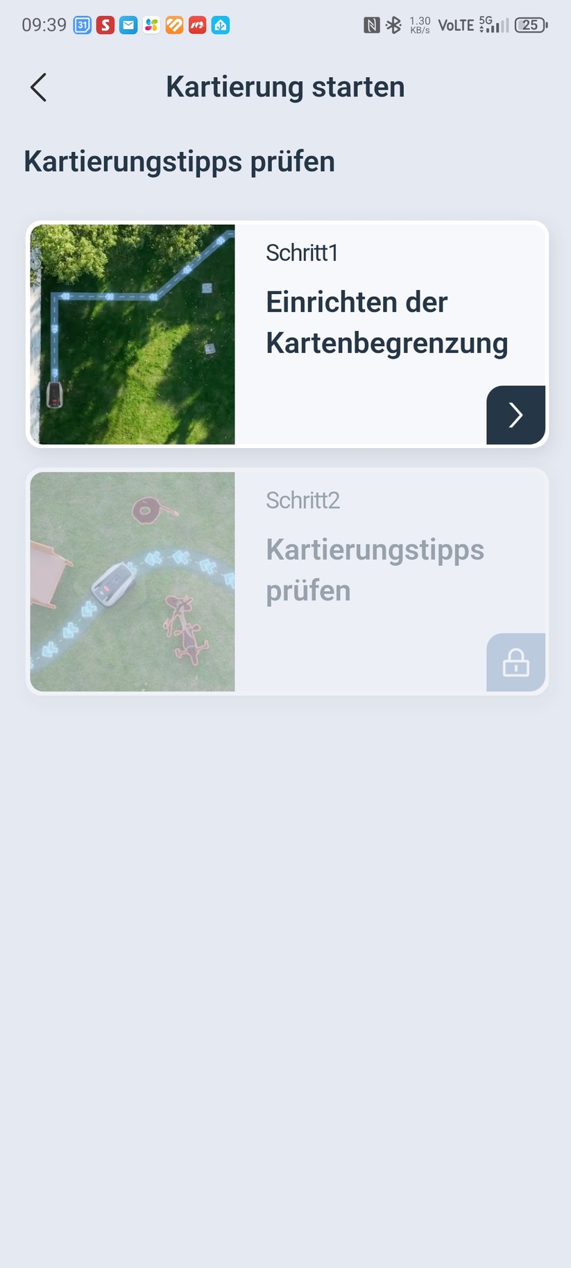 Ecovacs-App: Kartierung
