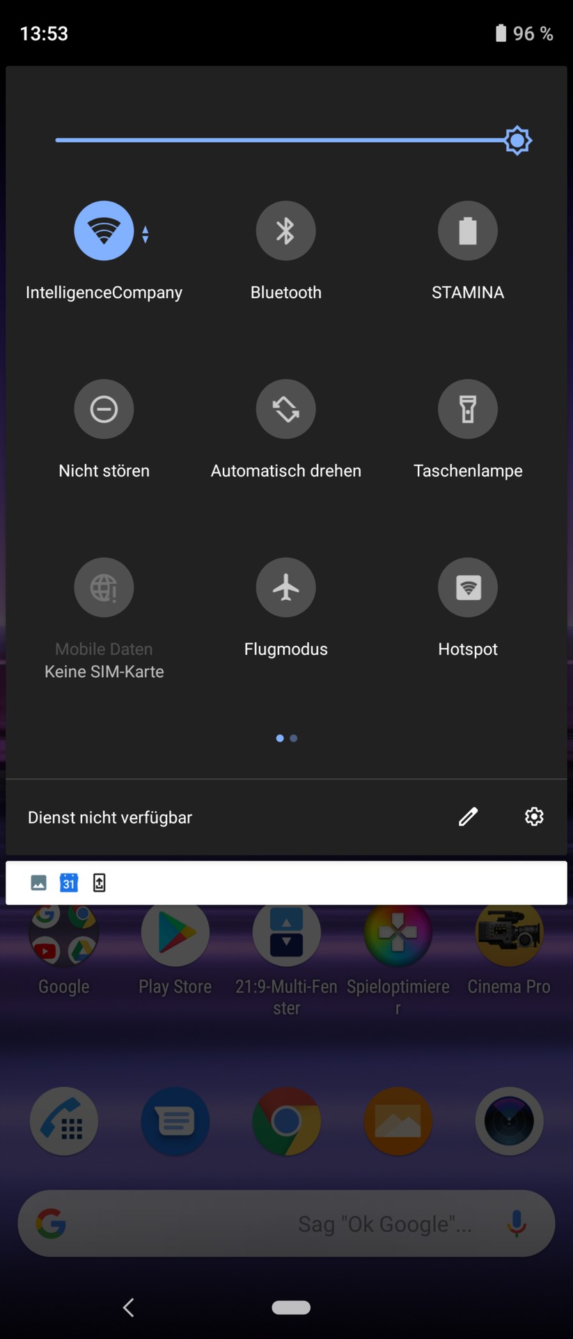 Kurzeinstellungen