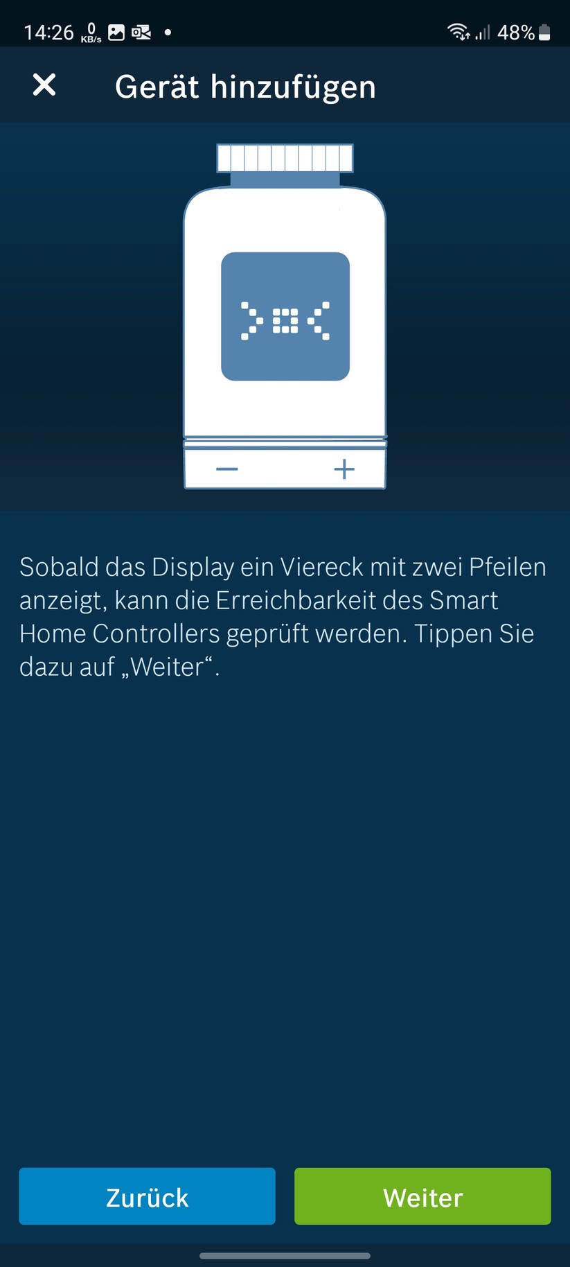 Bosch Heizkörper-Thermostat II: App