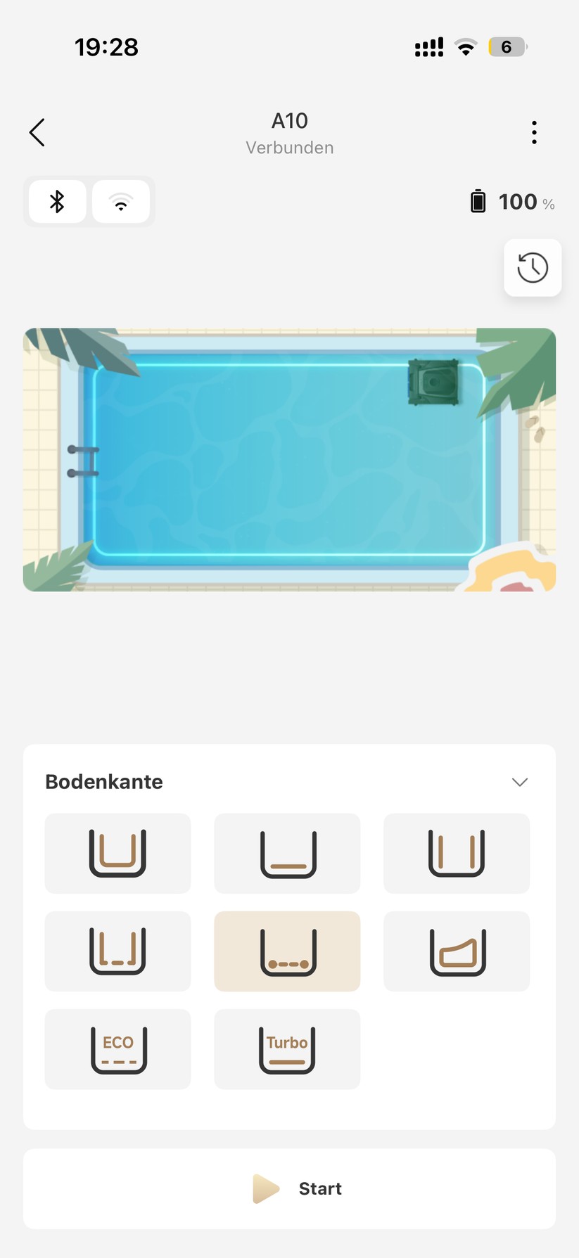 Poolroboter Mova Diver A10 - Bilder App