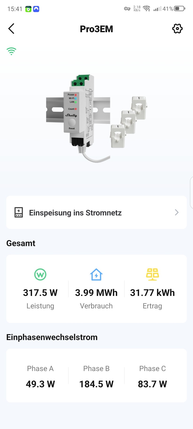 Mit der App S-Miles Home können Anwender den Stromspeicher umfassend konfigurieren. In Verbindung mit dem Smart Meter Shelly Pro 3EM lässt sich auch eine Nulleinspeisung realisieren, sodass praktisch kein überschüssiger Strom verschenkt, sondern selbst verbraucht wird.