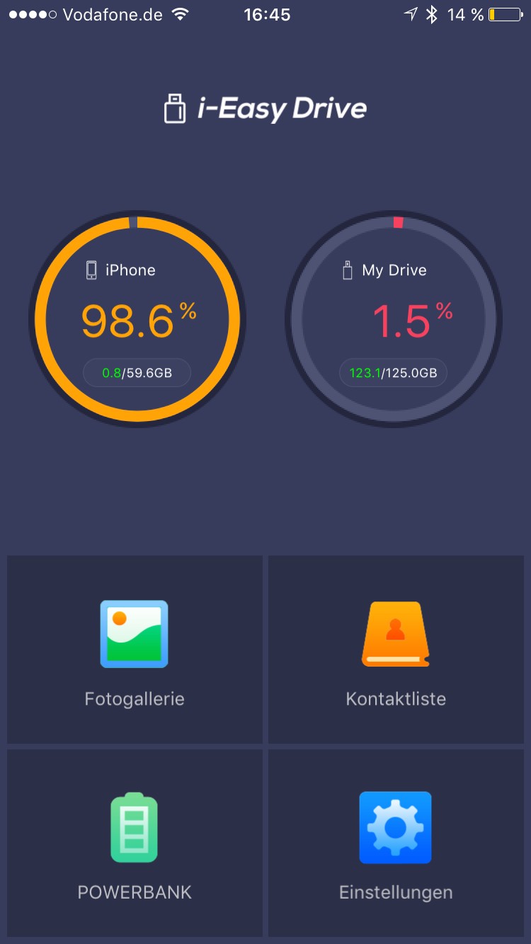 Die Oberfläche der App ist übersichtlich gestaltet.
