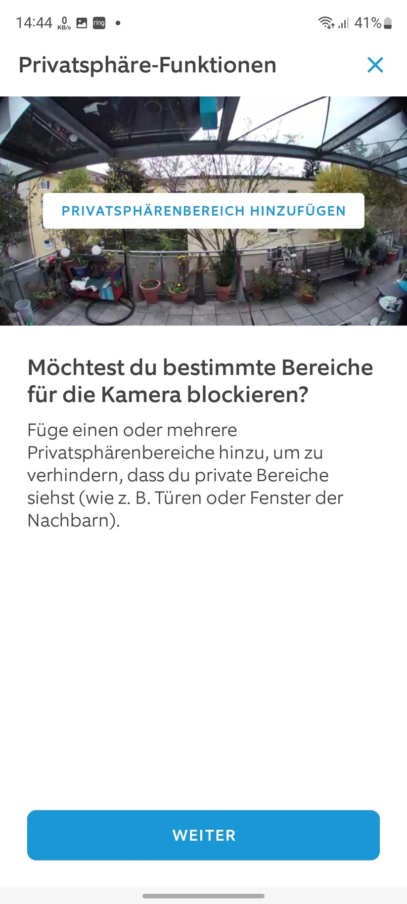 Ring Floodlight Cam Wired Plus: App