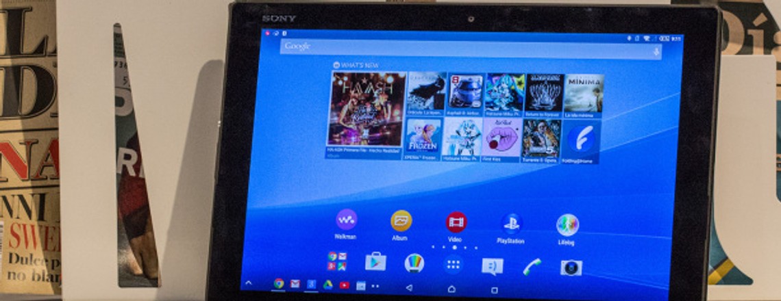 Sony Xperia Z4 Tablet mit Keyboard-Dock im Hands-on
