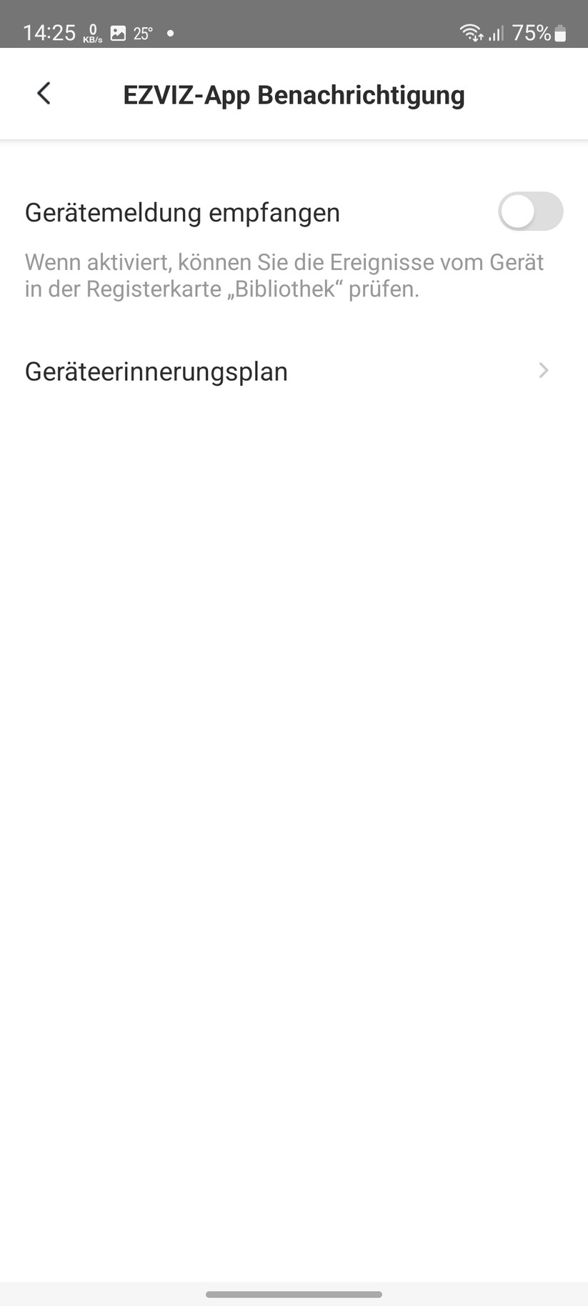 Ezviz C6 2K+: Einstellungen