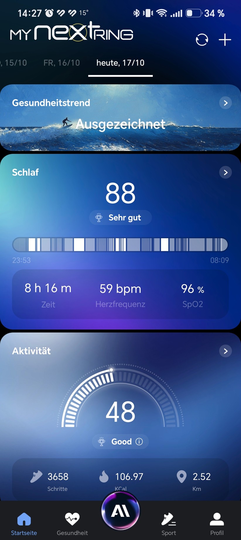 My Nextring Sky: App