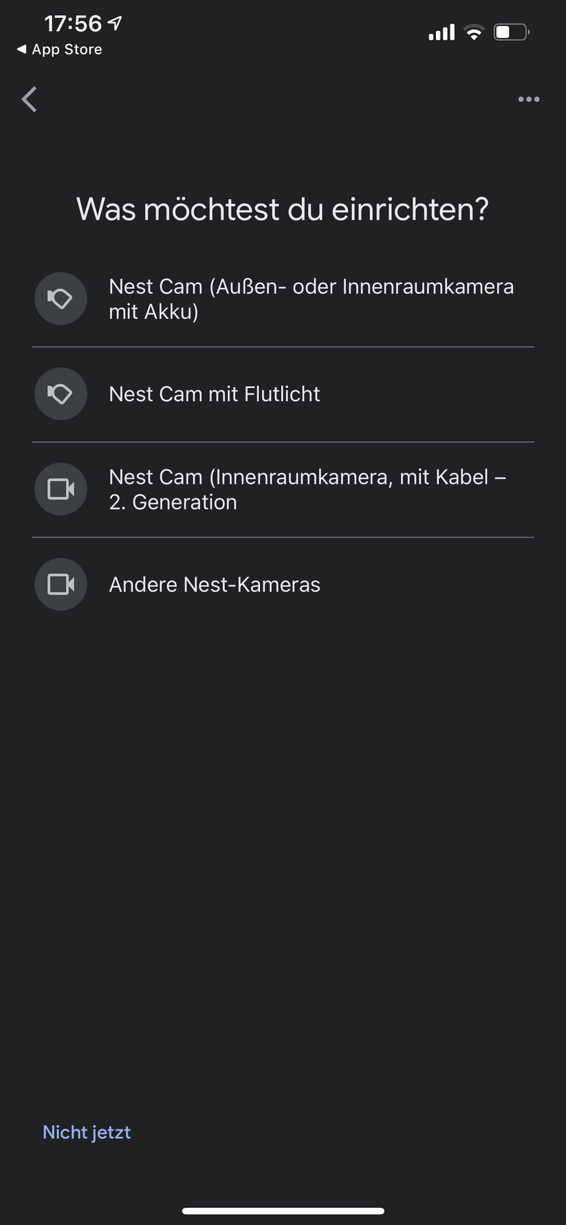 Google Home App für Nest Floodlight 