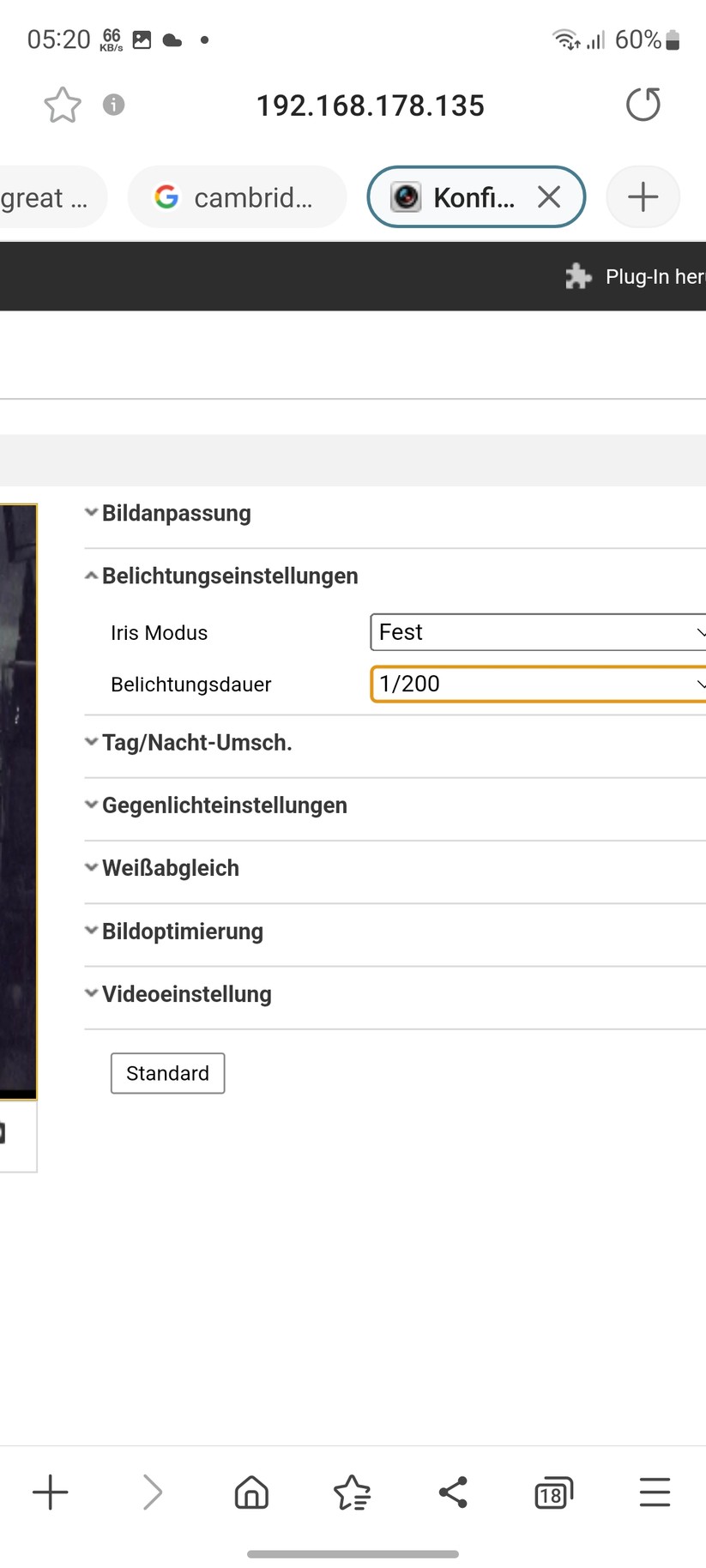 Annke NCD800 (I91BI): Einstellungsmöglichkeiten in der App Annke Vision