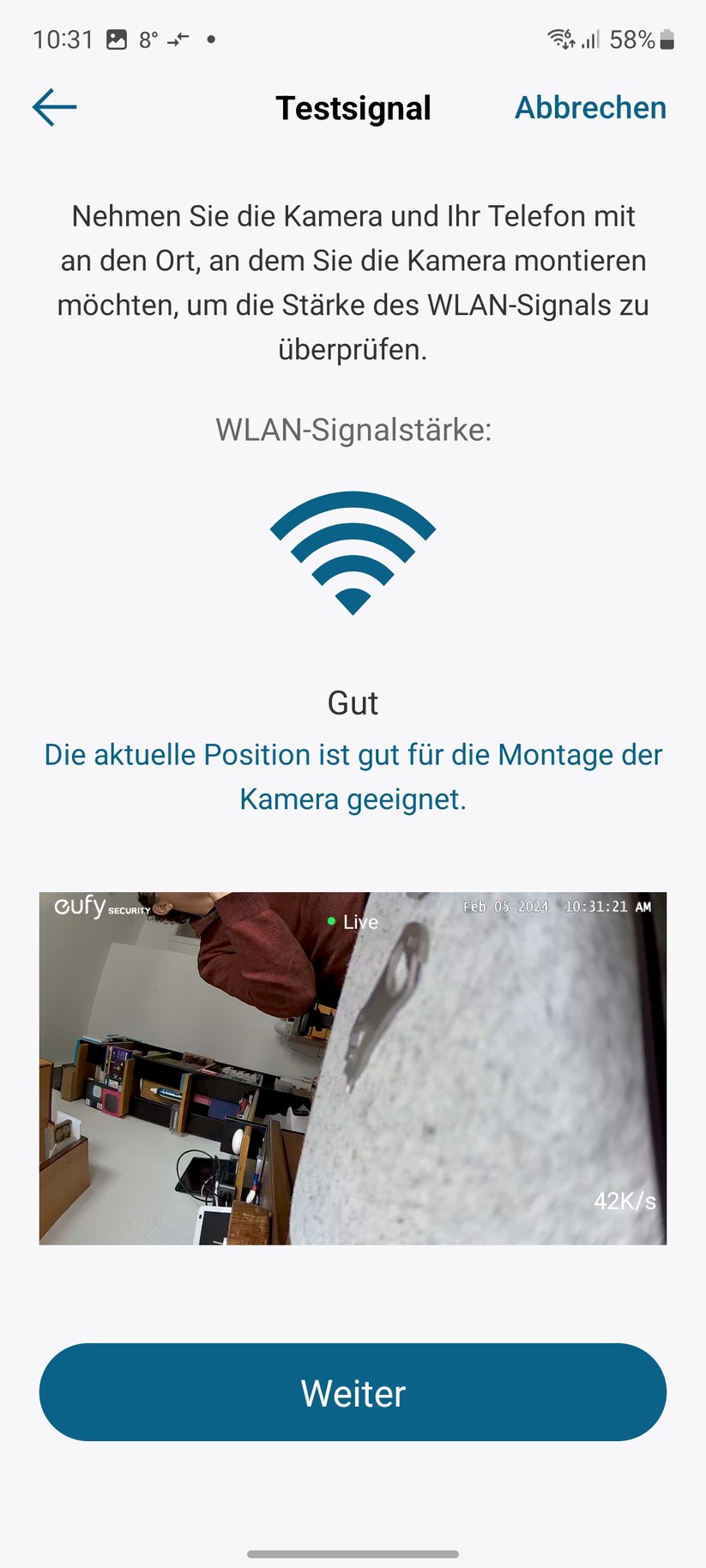 Eufy Solocam S340: Hinweise zur Montage in der App