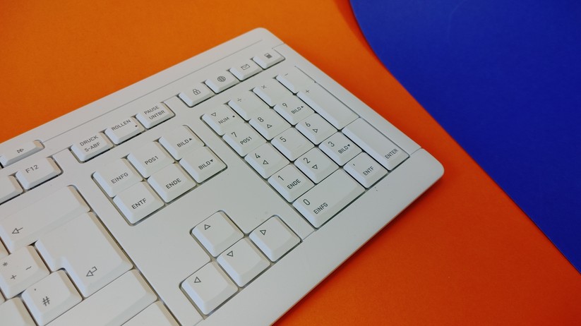 Zusatztasten und der Nummernblock. 