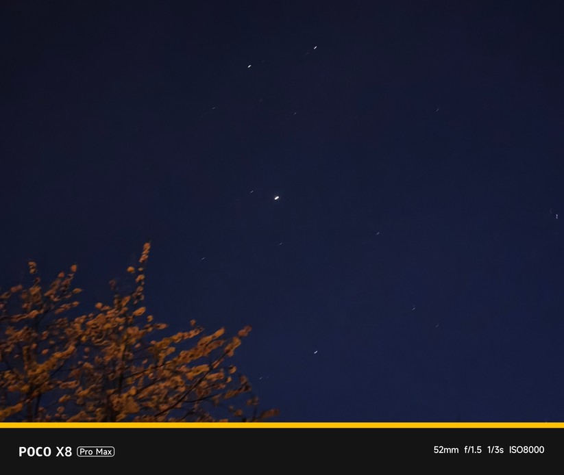 Xiaomi Poco X8 Pro Max: Hauptkamera bei Nacht mit 2x Zoom (digital)