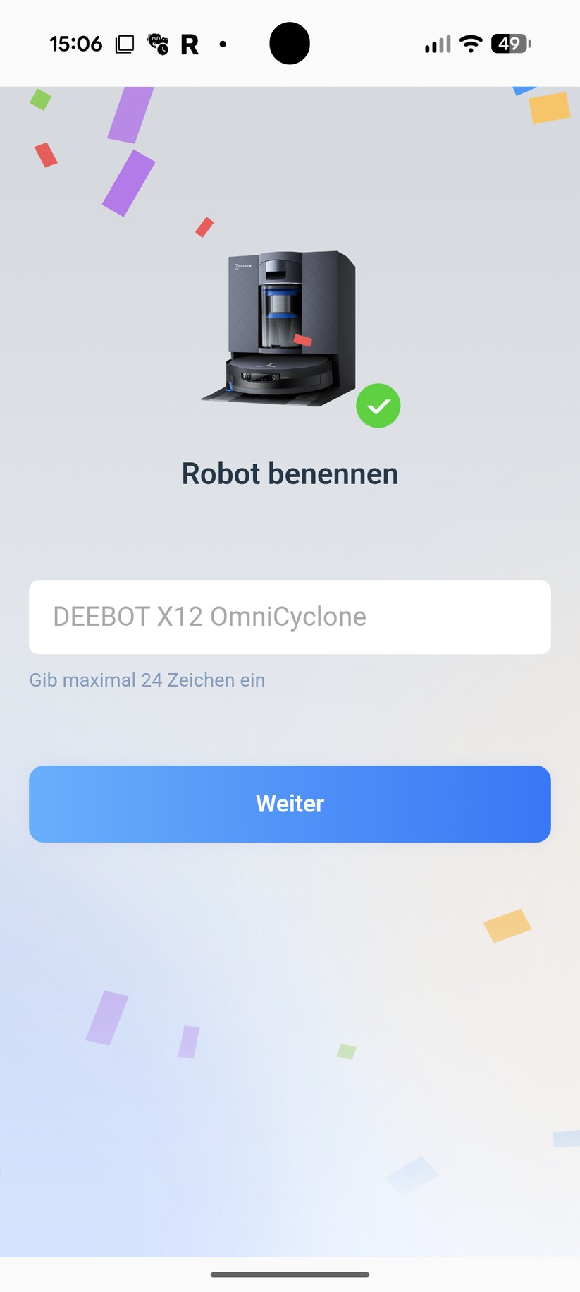 Ecovacs X12 Omni Cyclone – App & Einrichtung
