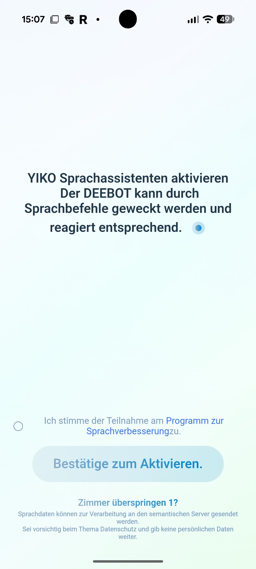 Ecovacs X12 Omni Cyclone – App & Einrichtung