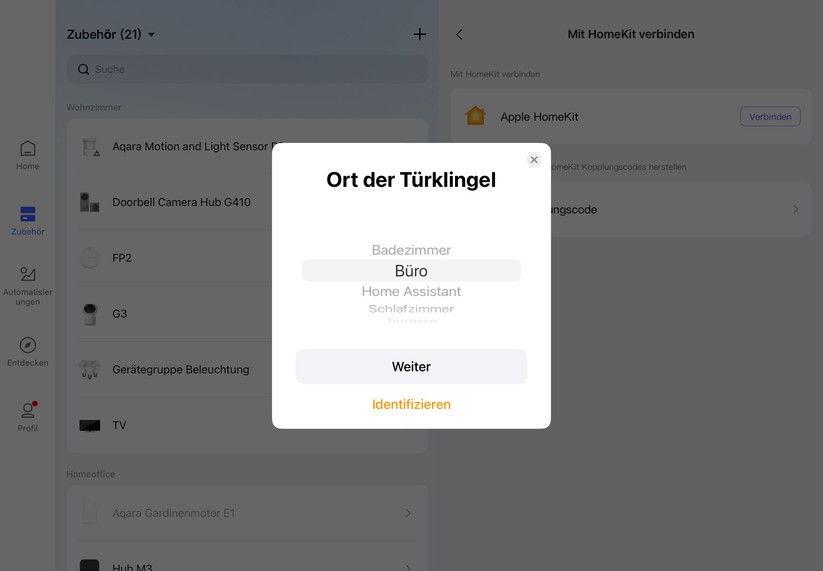 Der Aqara Camera Hub G410 ist kompatibel mit Homekit Secure Video. Damit lässt sich nicht nur der Livestream der Video-Türklingel betrachten, sondern auch der Bewegungssensor für Automatisierungen nutzen.