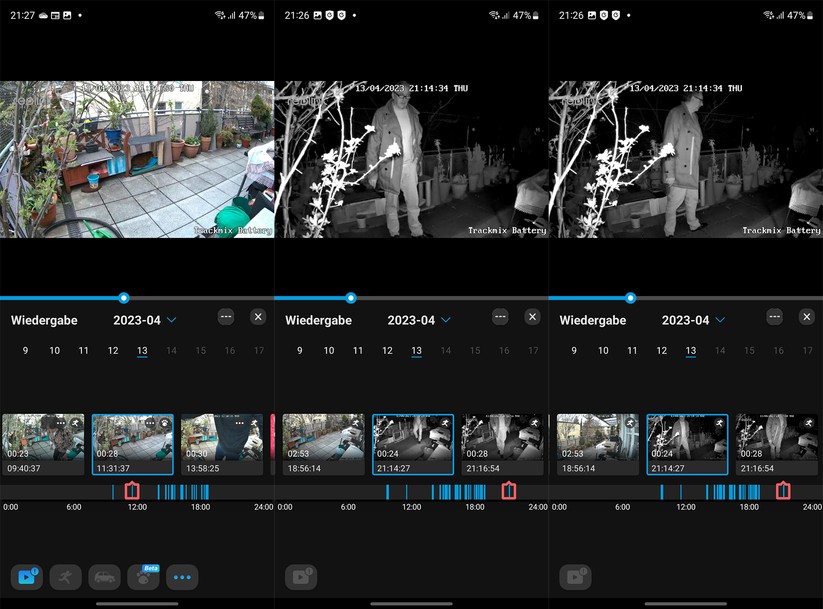 Reolink Trackmix Akku: Die Suche bei aufgenommenen Videos wird durch Filter erleichtert.