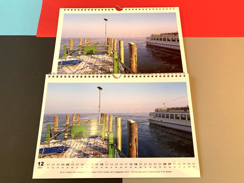 Glänzendes Fotopapier, wie hier im Beispiel von Fotopremio, bietet schöne Kontraste und knallige Farben. Allerdings spiegelt es auch, wenn Licht ungünstig darauf fällt.