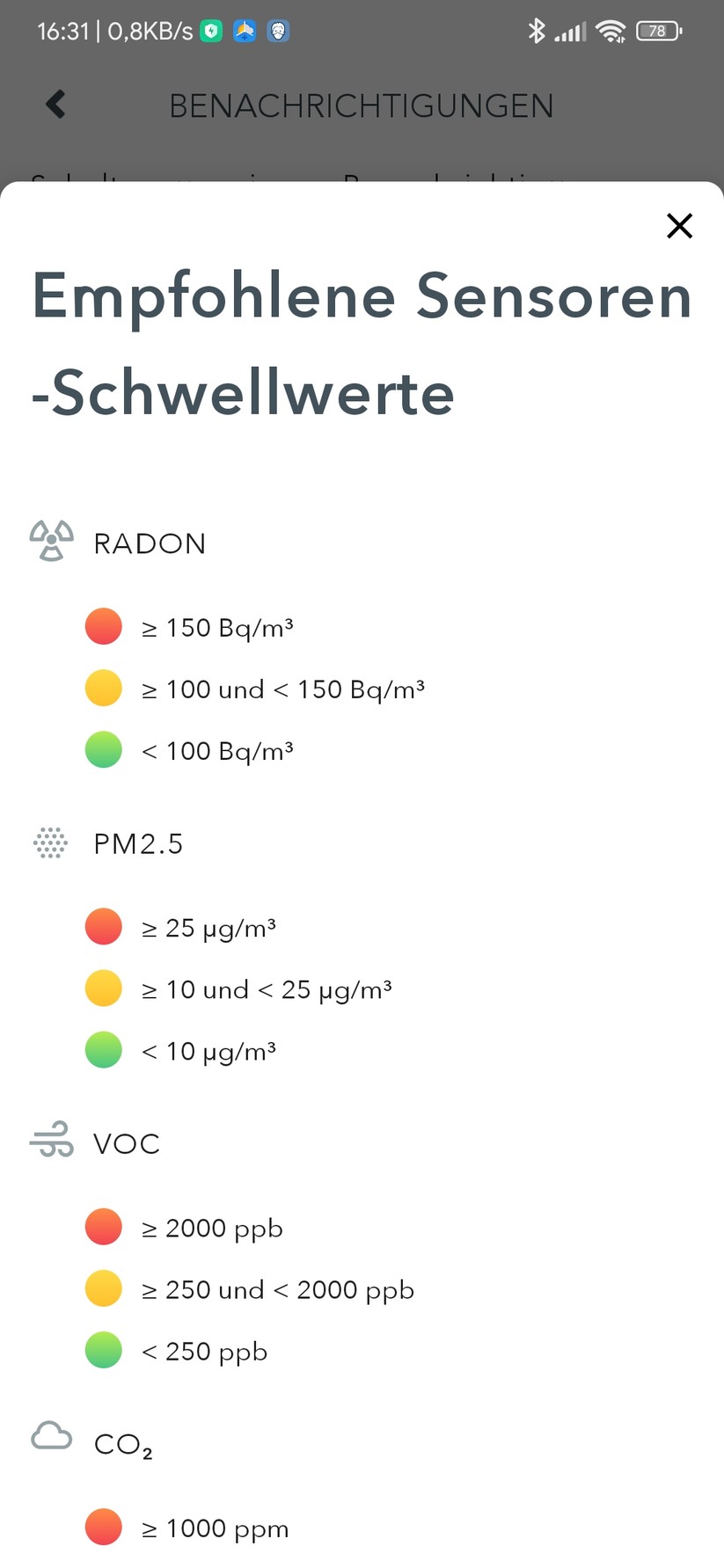 Airthings View Plus: App