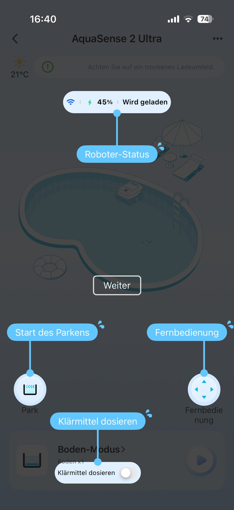 Beatbot Aquasense 2 Ultra - Bilder App 