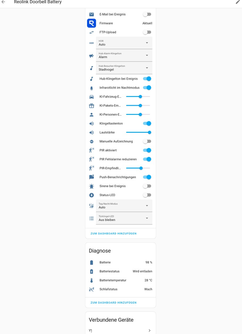 Dank Reolink Home Hub können Anwender die Reolink Video Doorbell Battery in Home Assistant integrieren. Generell erlauben das per Akku-betriebene Überwachungskameras in der Regel nicht.