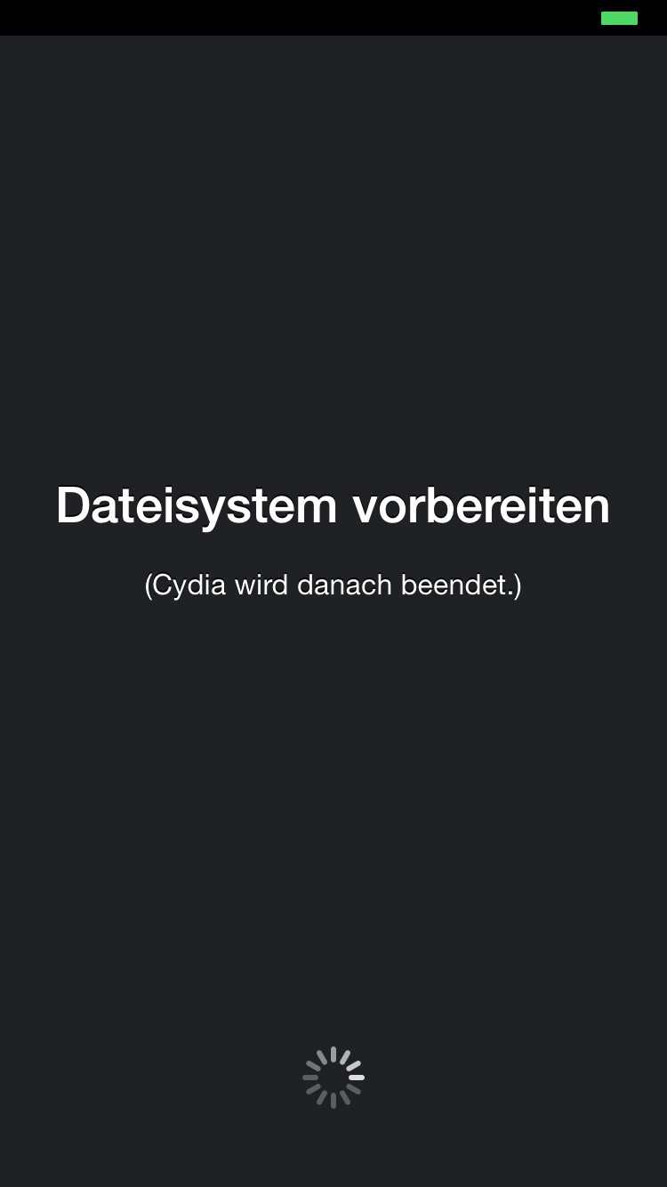 12. Cydia starten