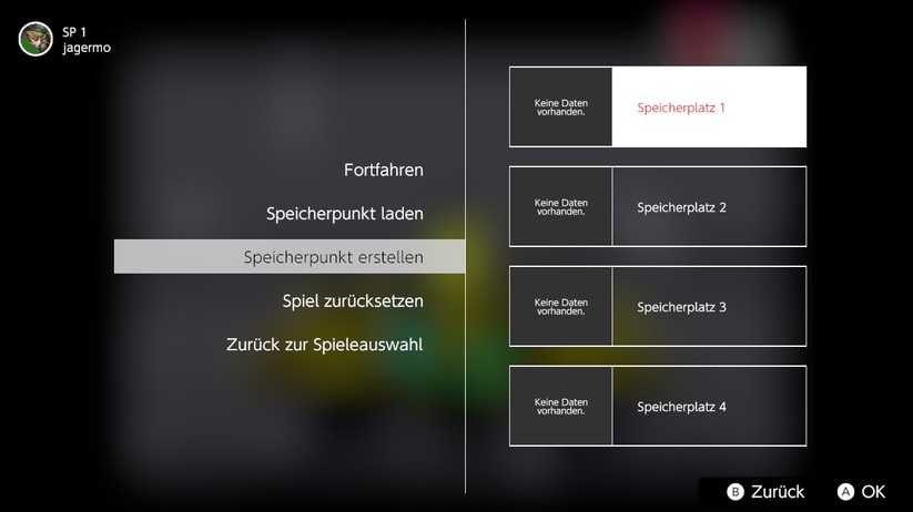 Jedes der Spiele kann man jederzeit speichern. 
