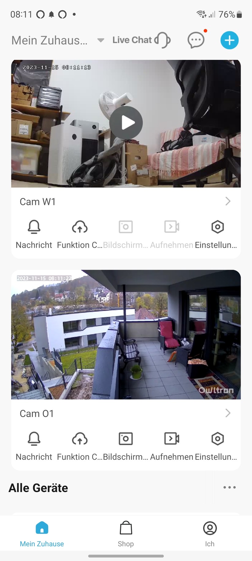 Owltron Cam O1: Inbetriebnahme mit Owltron-App