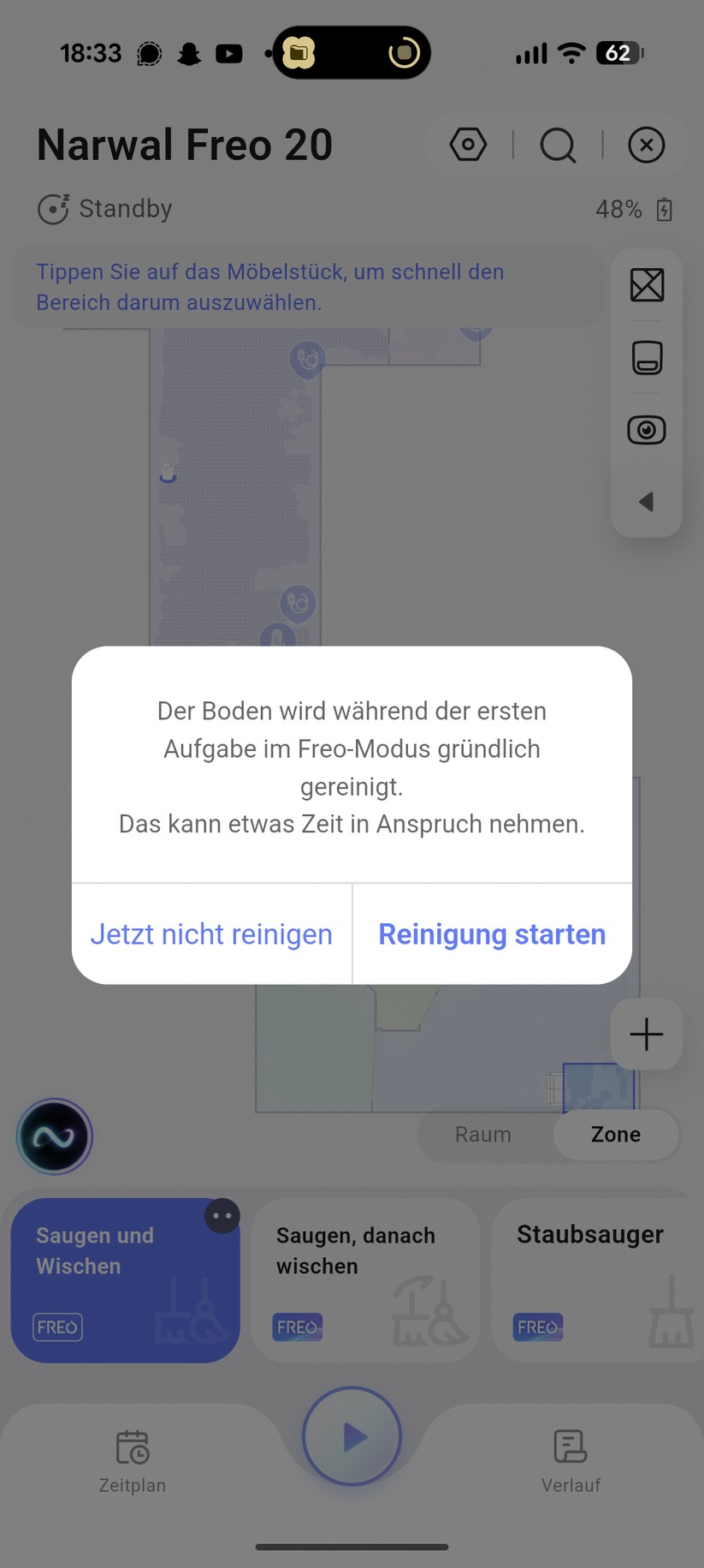 Narwal Freo 20 – App & Einrichtung