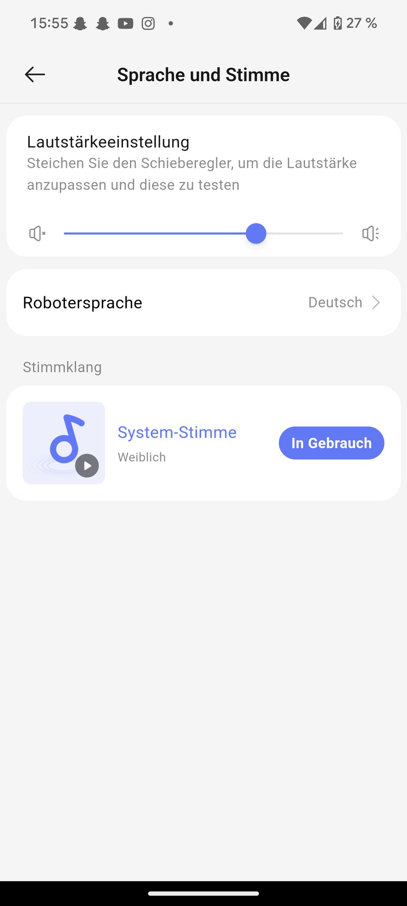 Narwal Freo Z10 Ultra – App