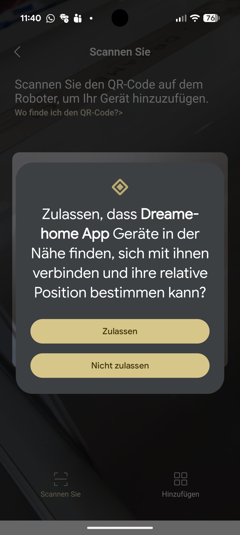 Dreame C1 – App & Einrichtung