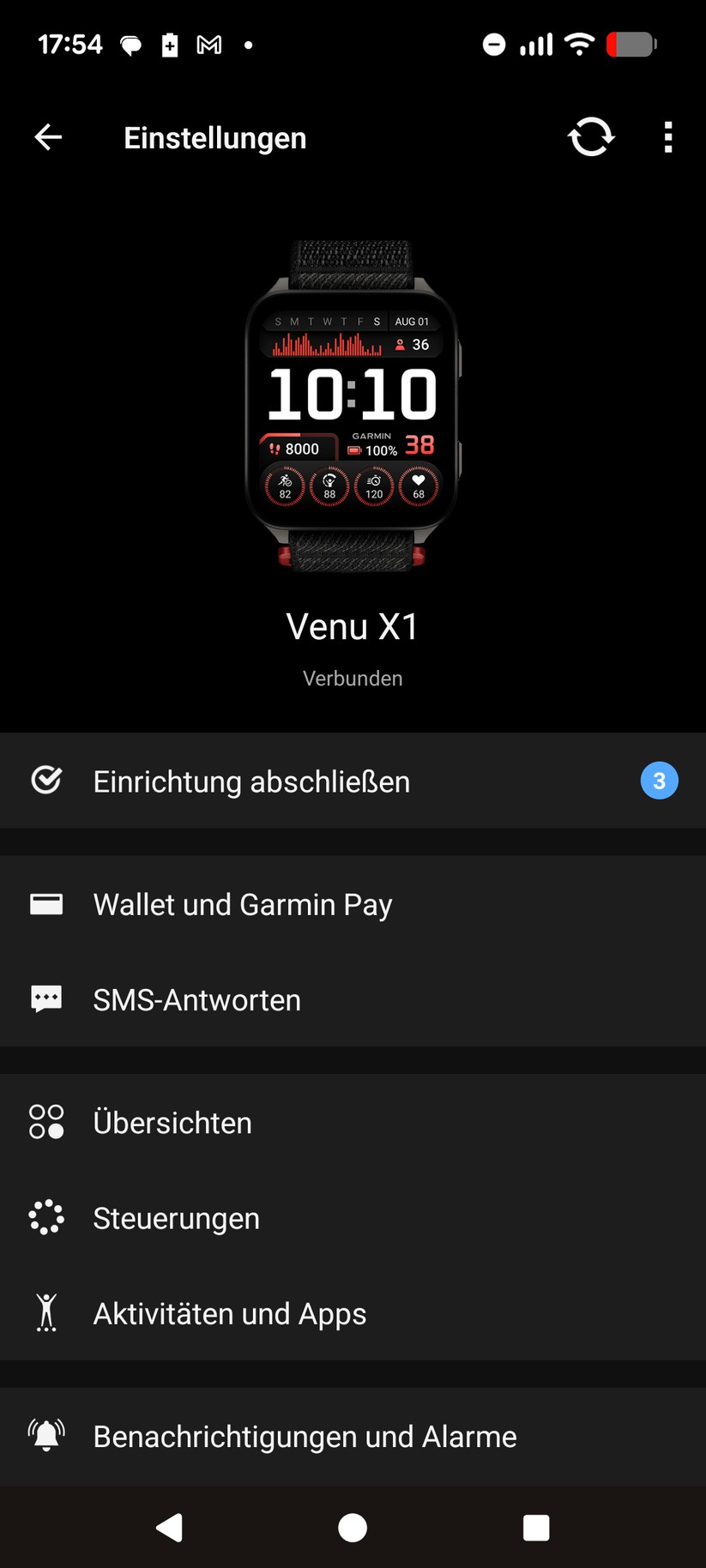 Garmin Venu X1 - App
