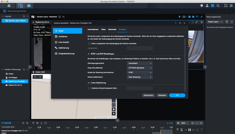 Synology Surveillance Station: Überwachungskameras konfigurieren