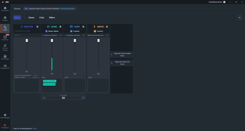 Steelseries Arctis Nova Pro Wireless - Bilder App