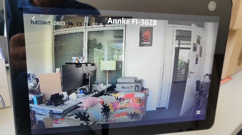 Annke Crater 2: Die Integration in Amazon funktioniert zwar, doch ein Livebild zeigt sich nur sporadisch am Display des Echo Show 10.