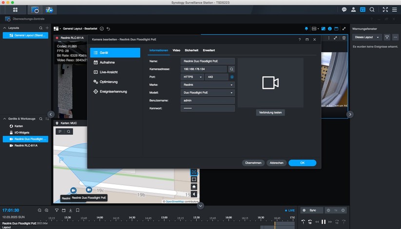 Synology Surveillance Station: Überwachungskameras konfigurieren