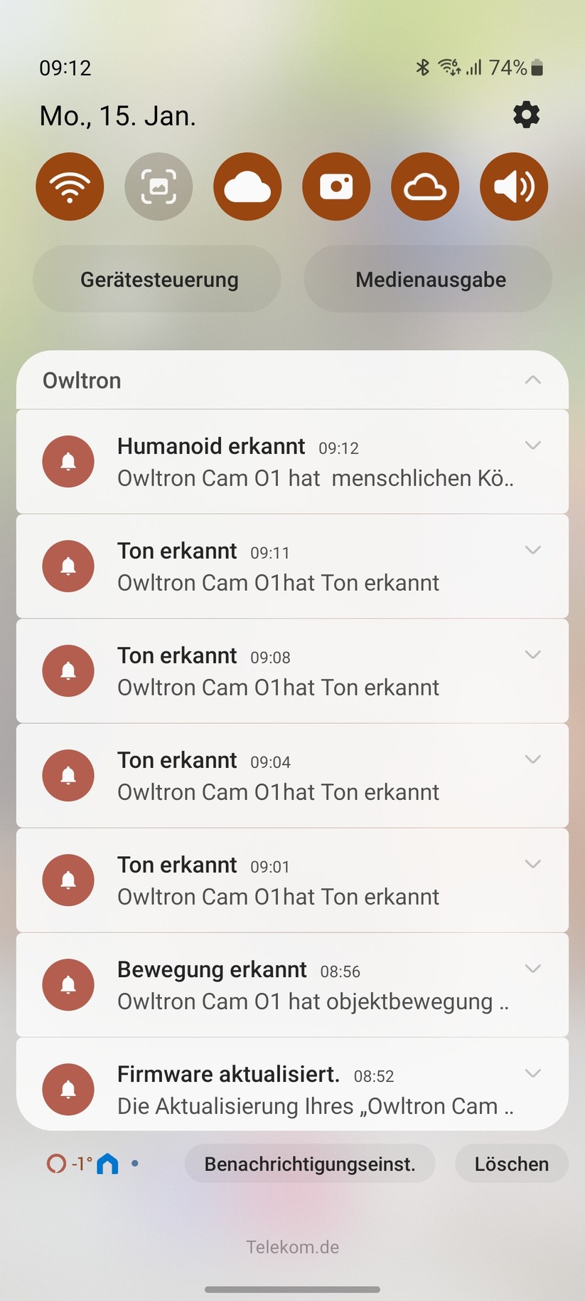 Owltron Cam O1: Konfiguration und Testaufnahmen