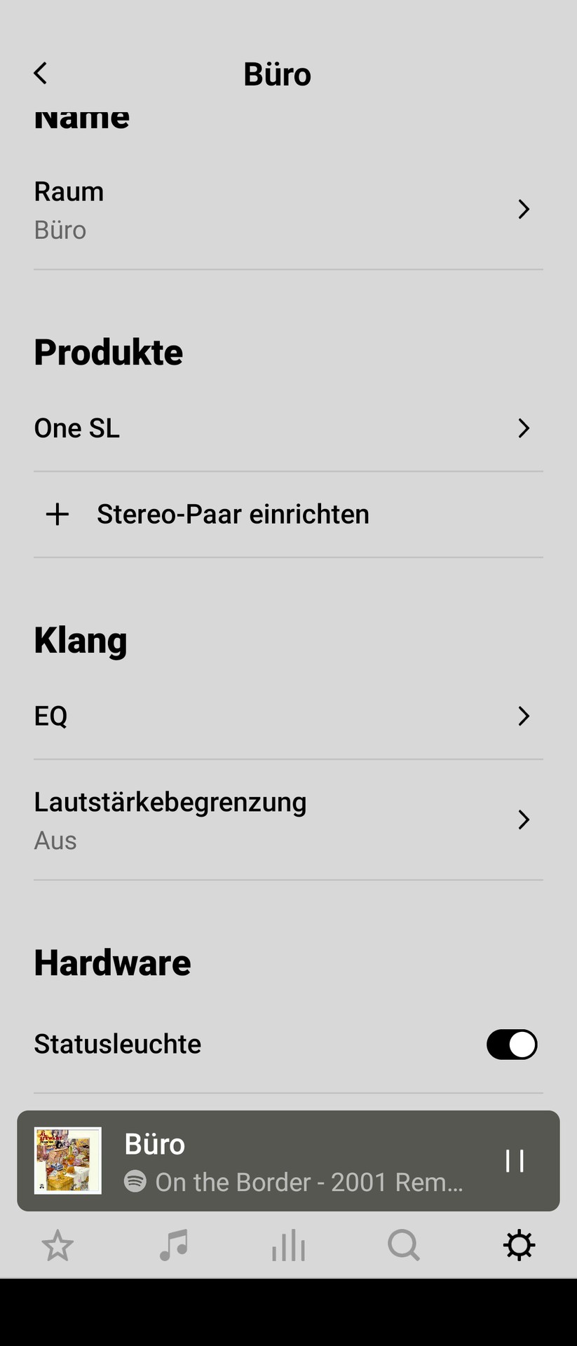 Sonos One SL - App 