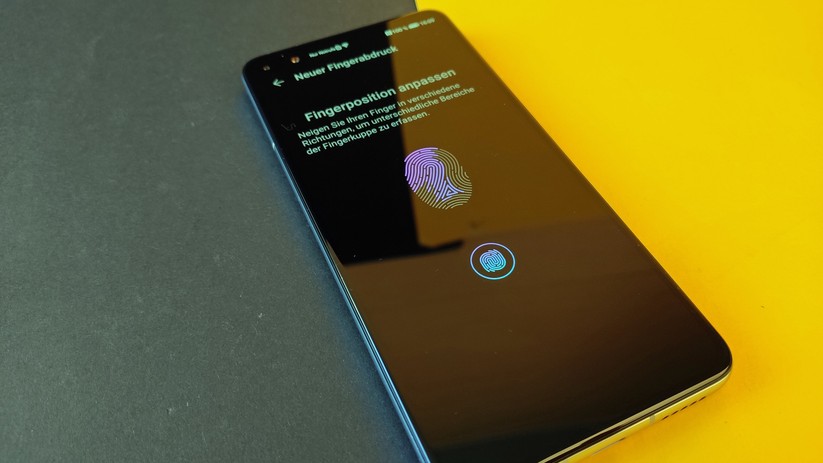 Tolles Display mit gutem Fingerabdrucksensor im Screen