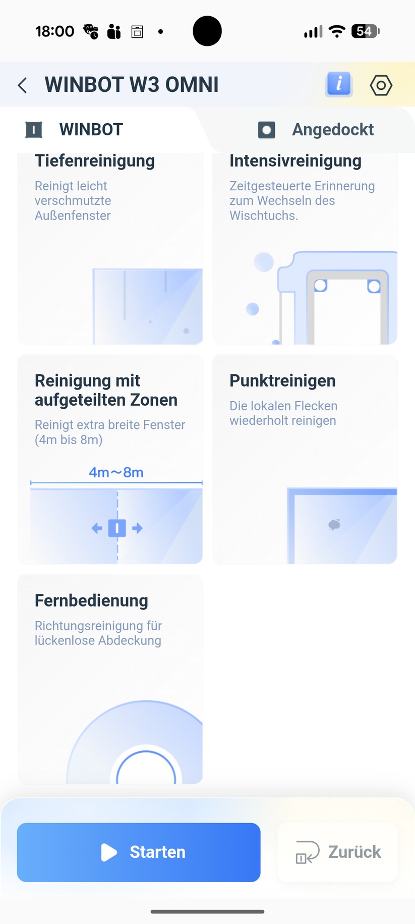 Ecovacs Winbot W3 Omni – App & Einrichtung