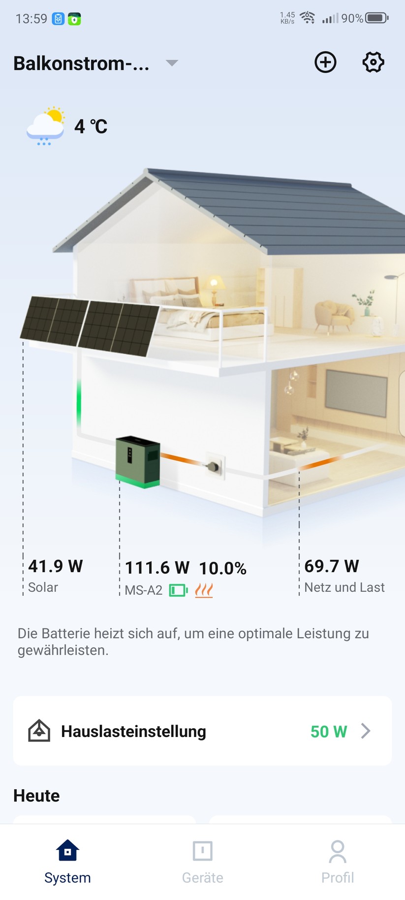 Mit der App S-Miles Home können Anwender den Stromspeicher umfassend konfigurieren. In Verbindung mit dem Smart Meter Shelly Pro 3EM lässt sich auch eine Nulleinspeisung realisieren, sodass praktisch kein überschüssiger Strom verschenkt, sondern selbst verbraucht wird.