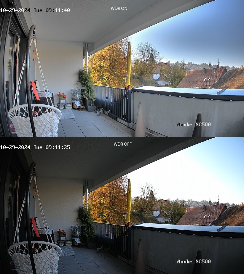 Annke NC500: Danke Wide Dynamic Range (WDR) steigt die Bildqualität deutlich
