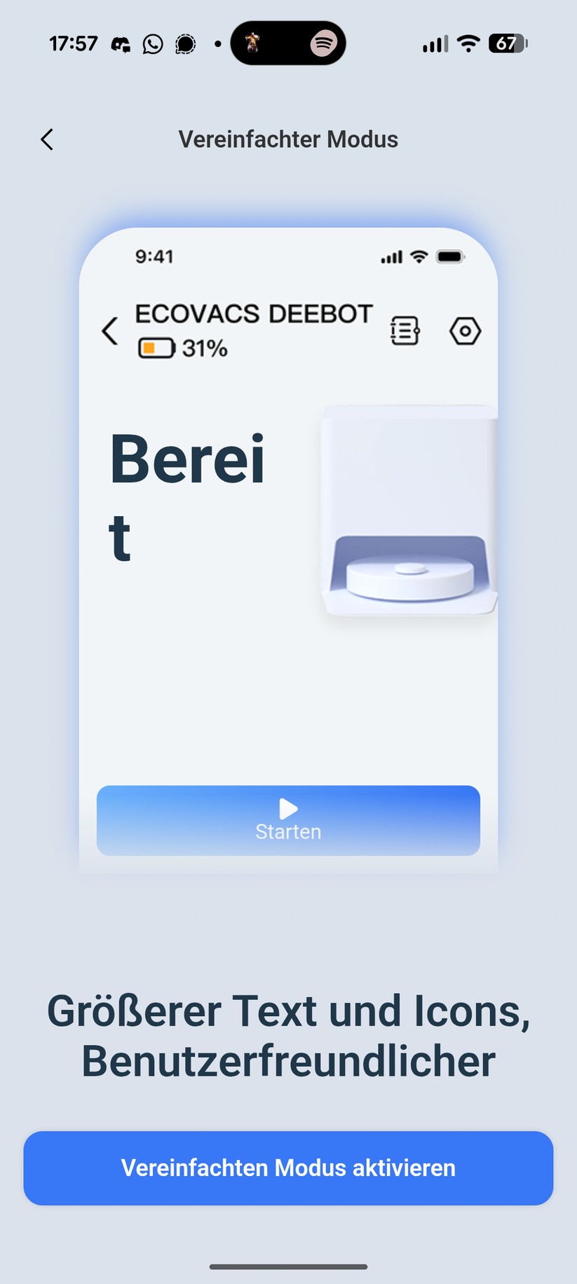 Ecovacs T90 Pro Omni – App & Einrichtung