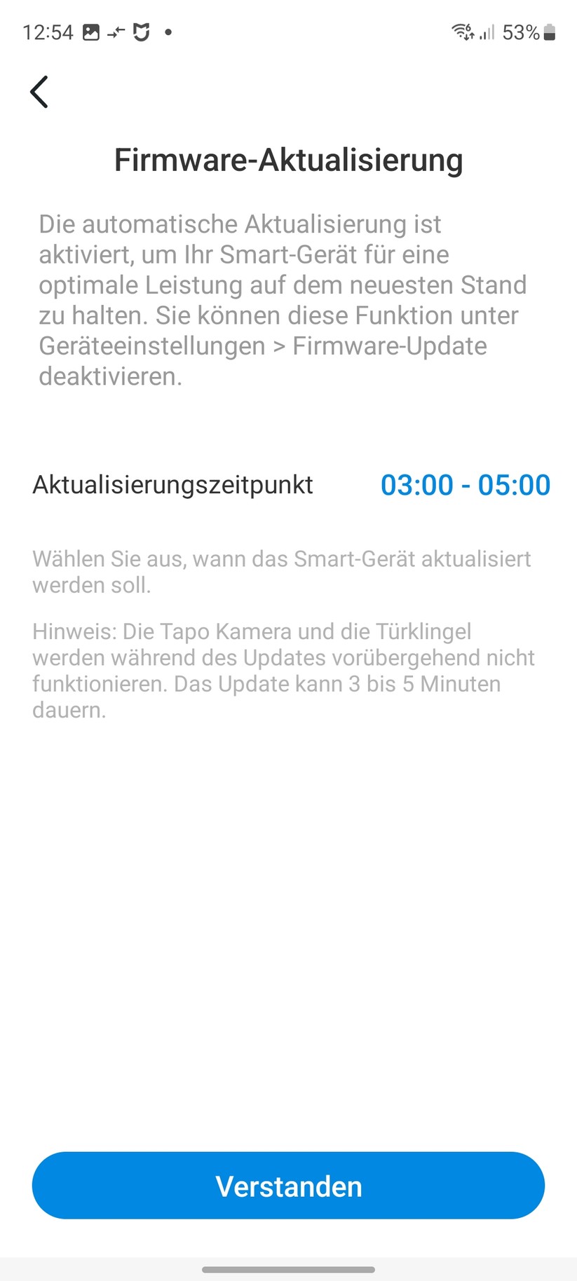 TP-Link C425: Das Set-up der Überwachungskamera erfolgt mit der Tapo-App, für die allerdings ein Konto erforderlich ist. Die App informiert dabei nicht nur die Funktionen der C425, sondern gibt auch Tipps zum Aufstellort.